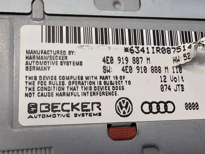 Audi A5 8T 8F (2007 - 2011) 4E0919887M Навигационный привод CD/DVD — фото 7