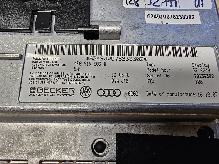 Audi A6 S6 C6 4F (2004 - 2008) 4F0919603B Магнитола / мультимедийная система — фото 5