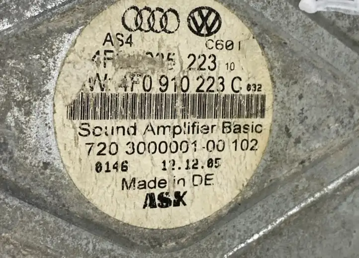 Audi A6 S6 C6 4F (2004 - 2008) 4F0910223C Усилитель звука — фото 5