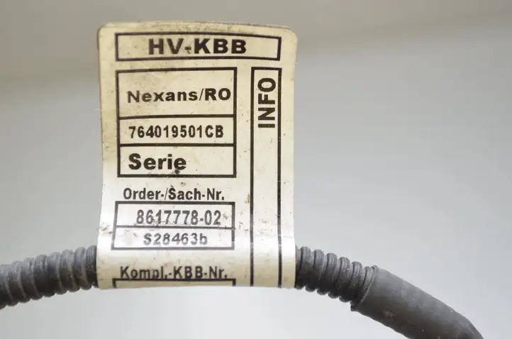 BMW i3 (2013 - ) 8617778 Минусовой провод аккумулятора — фото 4