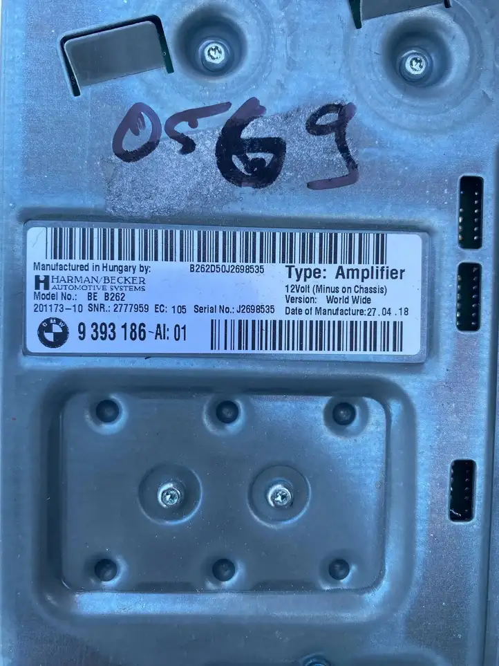 BMW 3 F30 F35 F31 (2012 - 2018) 9393186 Усилитель звука — фото 6