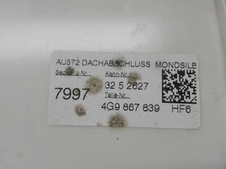 Audi A6 C7 (2011 - 2014) 4G9867839 Верхняя обшивка стойки D — фото 2