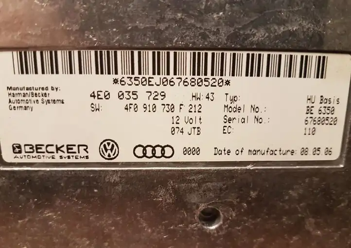 Audi A6 S6 C6 4F (2004 - 2008) 4E0035729 Модуль управления видео — фото 5