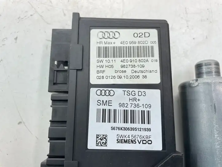 Audi A8 S8 D3 4E (2005 - 2007) 4E0959802D Стеклоподъемник задней двери — фото 5