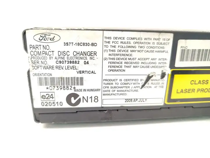 Ford Mondeo MK IV (2007 - 2014) 3S7T-18C830-BD CD/DVD чейнджер — фото 6