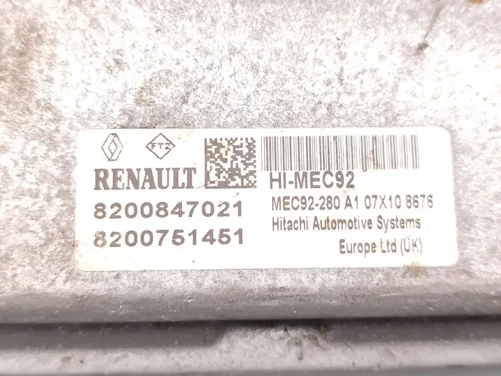 Renault Laguna III (2007 - 2015) 8200847021 Блок управления двигателем (ЭБУ) — фото 7