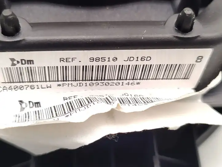 Nissan Qashqai (2006 - 2010) 98510-JD16D Подушка безопасности руля — фото 6