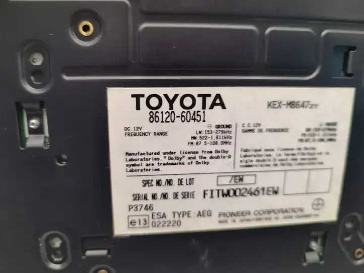 Toyota Land Cruiser (J120) (2002 - 2009) 86120-60451 Магнитола / мультимедийная система — фото 7