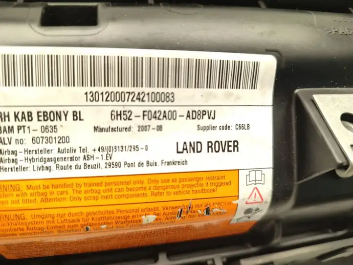 Land Rover Freelander 2 - LR2 (2006 - 2010) Коленная подушка безопасности — фото 7