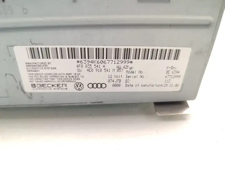 Audi A6 Allroad C6 (2006 - 2008) 4F0035541H Блок навигации GPS — фото 7