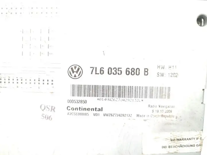 Volkswagen Touareg I (2002 - 2010) 7L6035680B Магнитола / мультимедийная система — фото 7