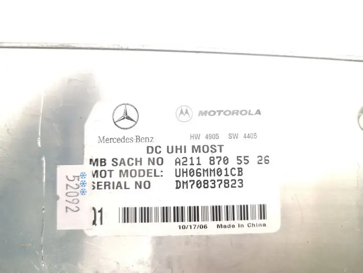 Mercedes-Benz CLK A209,C209 (2002 - 2009) A2118705526 Bluetooth модуль — фото 7