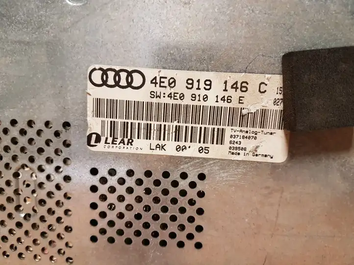 Audi A8 S8 D3 4E (2005 - 2007) 4E0919146C Модуль управления видео — фото 2