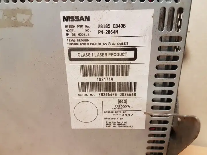 Nissan Navara D40 (2004 - 2015) 28185EB40B Магнитола / мультимедийная система — фото 2