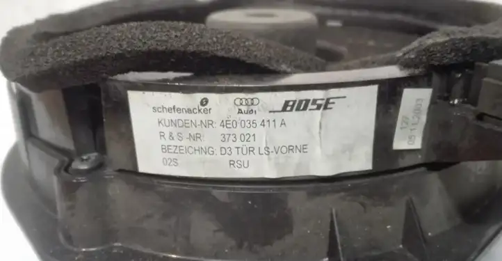Audi A8 S8 D3 4E (2005 - 2007) 4E0035411A Динамики задних дверей — фото 7