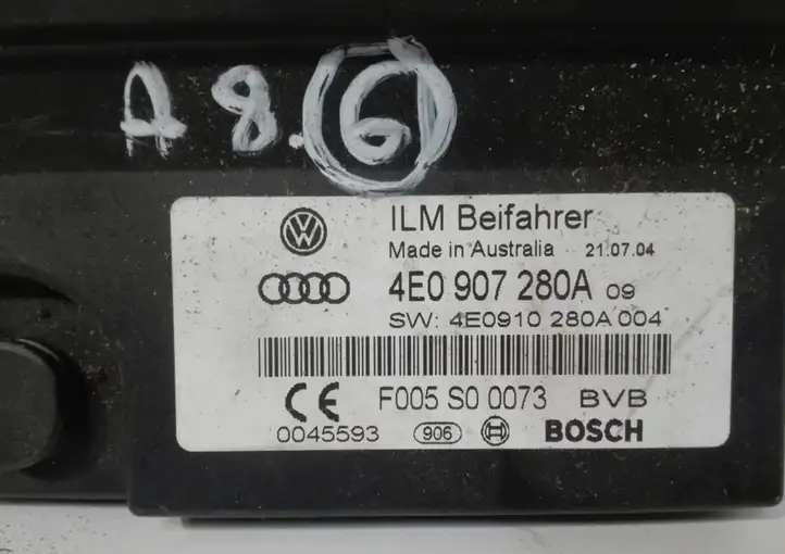 Audi A8 S8 D3 4E (2005 - 2007) 4E0907280A Блок управления электропитанием — фото 7
