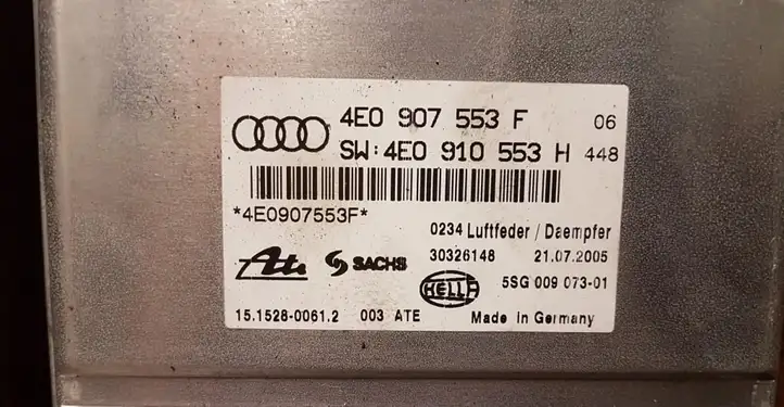 Audi A8 S8 D3 4E (2005 - 2007) 4E0907553F Блок управления подвеской — фото 4