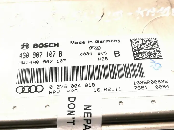 Audi A8 S8 D4 4H (2010 - 2014) 4G0907107B Модуль управления камерой — фото 4