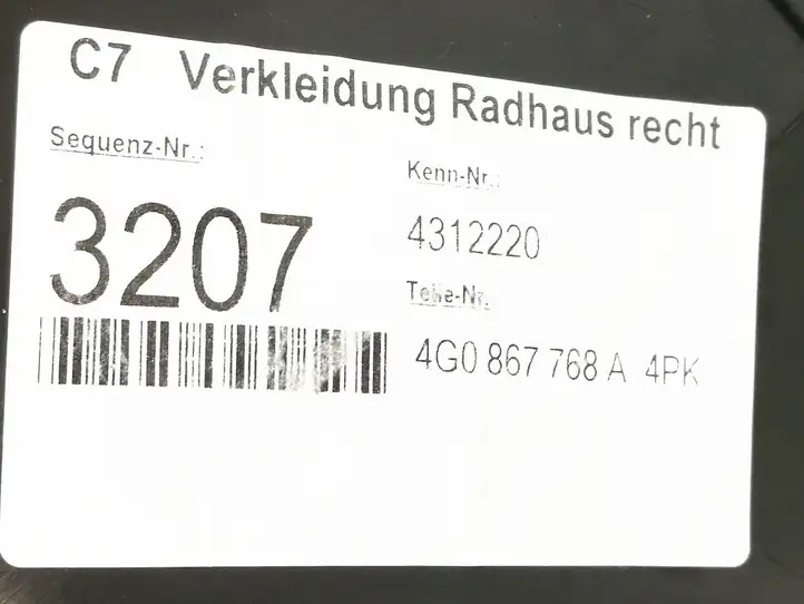 Audi A6 Allroad C7 (2014 - 2018) 4G0867768A Внутренняя отделка заднего порога — фото 5