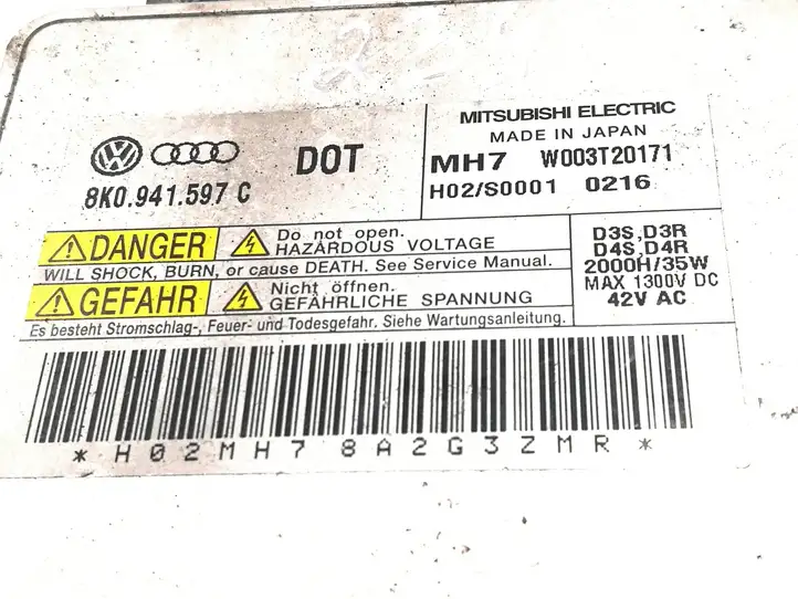 Audi A8 S8 D4 4H (2010 - 2014) 8K0941597C Блок розжига ксенона — фото 3