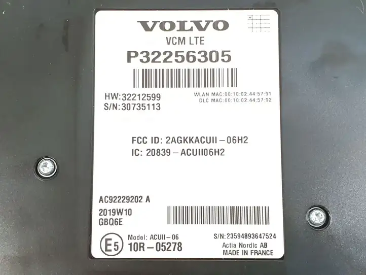 Volvo S60 (2018 - ) 32256305 Bluetooth модуль — фото 9