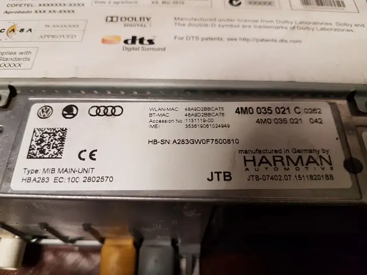 Audi Q7 4M (2015 - ) 4M0035021C Магнитола / мультимедийная система — фото 2
