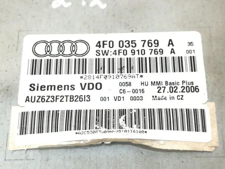 Audi A6 S6 C6 4F (2004 - 2008) 4F0035769A Навигационный привод CD/DVD — фото 5
