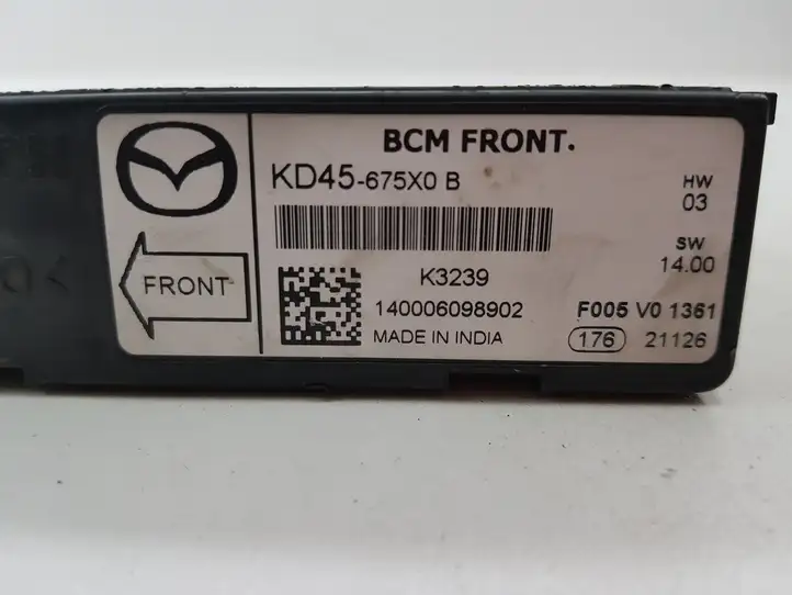 Mazda 6 (2012 - 2015) KD45675X0B Модуль управления кузовом (BCM) — фото 4
