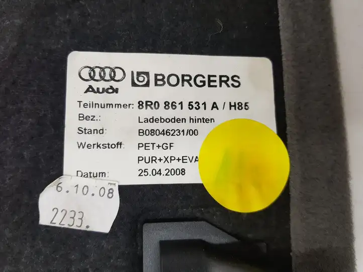 Audi Q5 SQ5 (2008 - 2012) 8R0861531A Коврик багажника — фото 8
