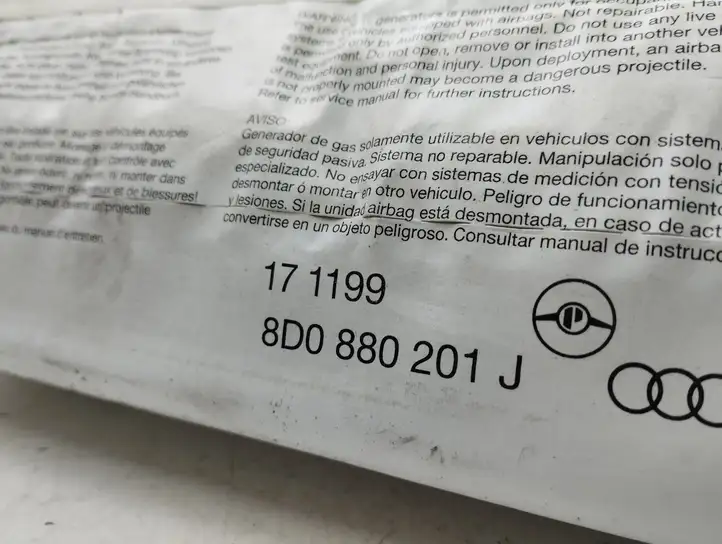 Audi A4 S4 B5 8D (1999 - 2001) 8D0880201J Подушка безопасности пассажира — фото 7