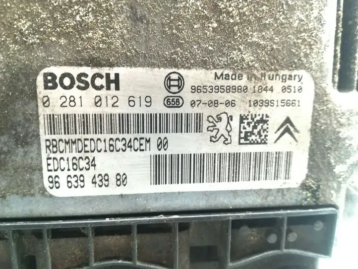 Citroen Berlingo (2008 - 2012) 9663943980 Блок управления двигателем (ЭБУ) — фото 5