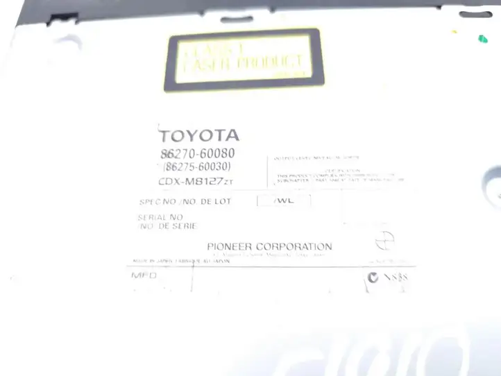 Toyota Land Cruiser (J120) (2002 - 2009) 86270-60080 CD/DVD чейнджер — фото 6