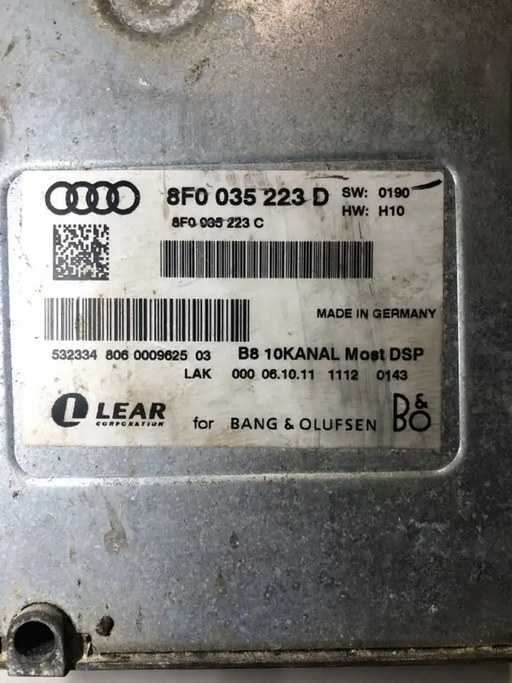 Audi S5 8T (2007 - 2011) 8F0035223D Усилитель звука — фото 5