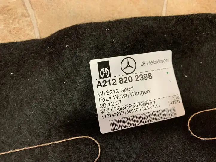 Mercedes-Benz E W212 (2009 - 2016) A2128200298 Проводка сиденья — фото 6