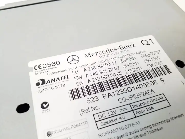 Mercedes-Benz B-class W246 (2014 - 2018) A2469000312 Магнитола / мультимедийная система — фото 4