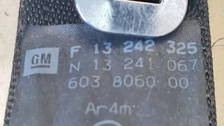 Opel Astra H (2004 - 2009) 13242325 Задний ремень безопасности — фото 3