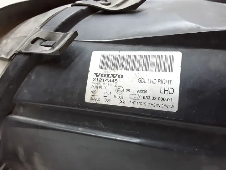 Volvo V70 (2007 - 2013) 31214348 Передняя фара — фото 3