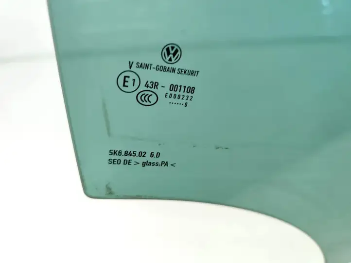 Volkswagen Golf VI (2009 - 2013) 5K6845026D Стекло задней двери — фото 5