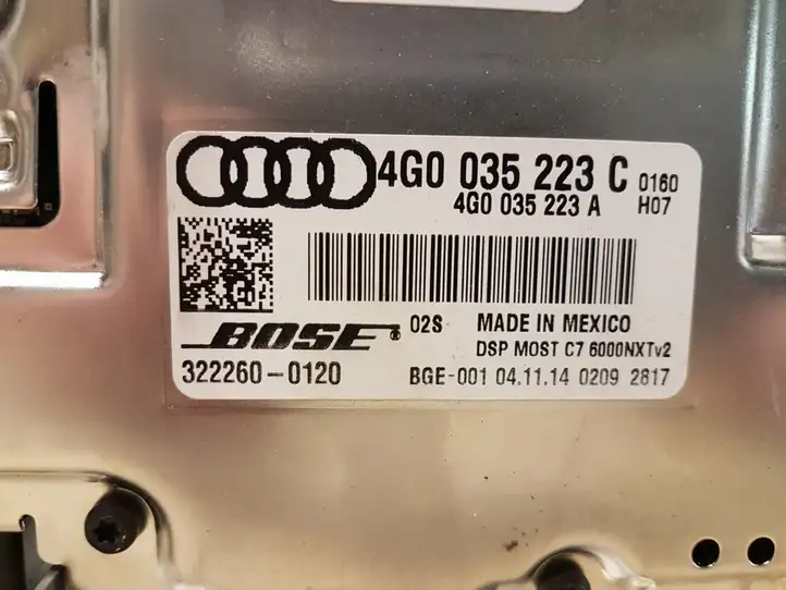 Audi A8 S8 D4 4H (2013 - 2017) 4G0035223C Усилитель звука — фото 3