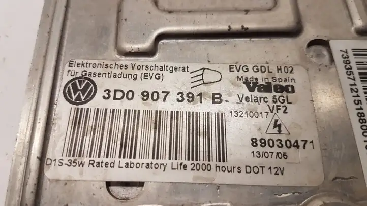 Volkswagen Touareg I (2002 - 2010) 3D0907391B Блок розжига ксенона — фото 2