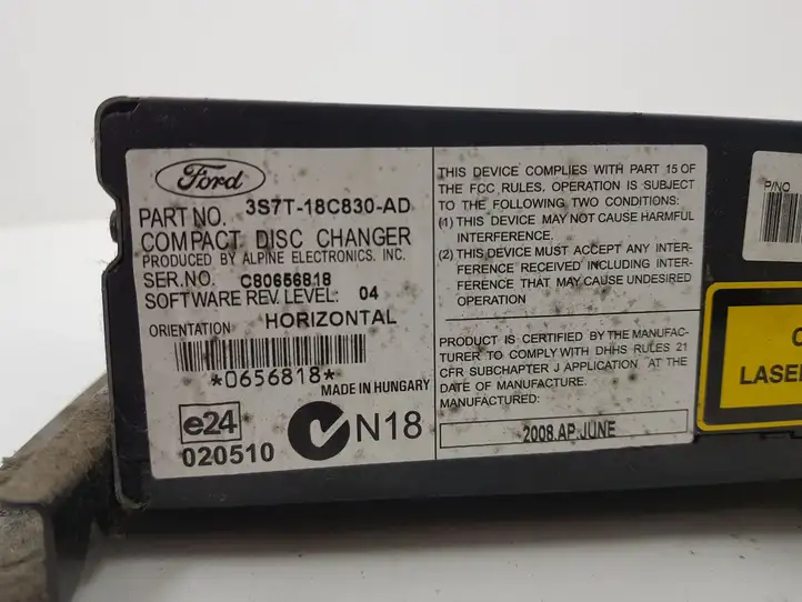 Ford S-MAX (2006 - 2010) 3S7T18C830AD CD/DVD чейнджер — фото 8
