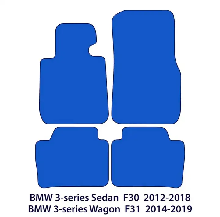 BMW 3 F30 F35 F31 (2012 - 2018) Комплект автомобильных ковриков — фото 5
