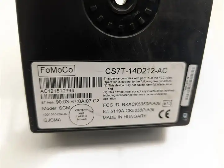 Ford Fiesta (2009 - 2012) CS7T-14D212-AC Bluetooth модуль — фото 6