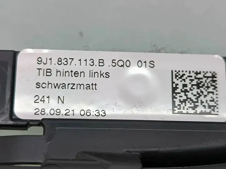 Porsche Taycan 9J1 (2019 - ) 9J1837113B Внутренняя ручка задней двери — фото 6