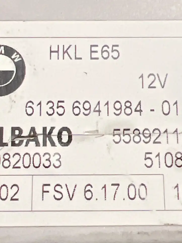 BMW 7 E65 E66 (2001 - 2008) 6941984 Насос гидропривода багажника — фото 4