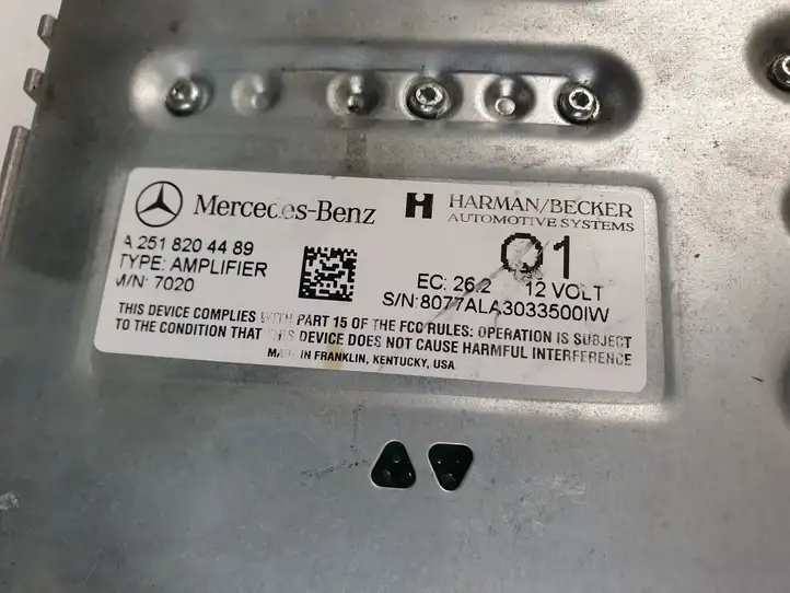 Mercedes-Benz ML W164 (2005 - 2011) Усилитель звука — фото 4