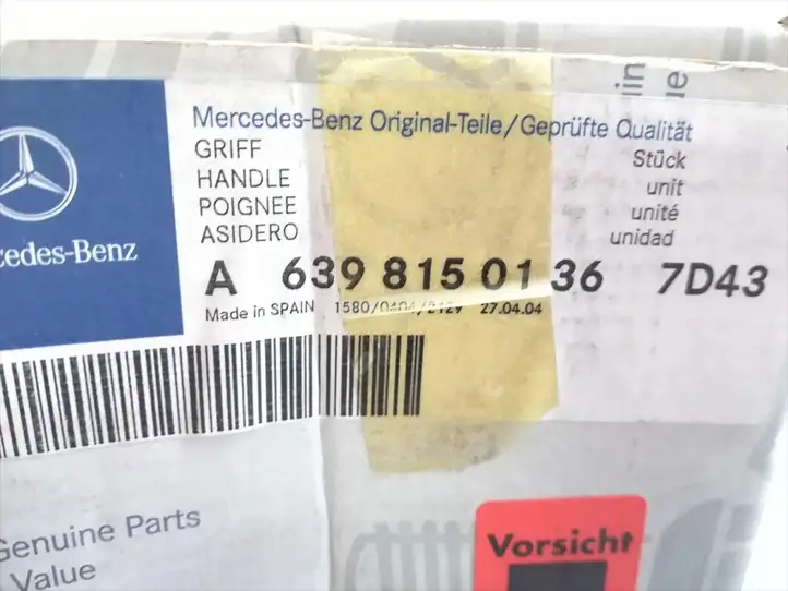 Mercedes-Benz Vito Viano W639 (2003 - 2010) A6398150136 Потолочная ручка передняя — фото 5