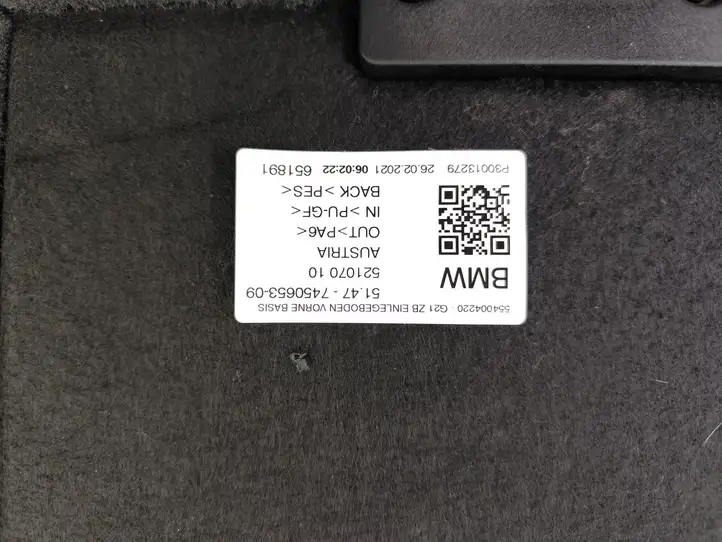 BMW 3 G20 G21 (2019 - ) 7450654 Прочая отделка багажника — фото 33