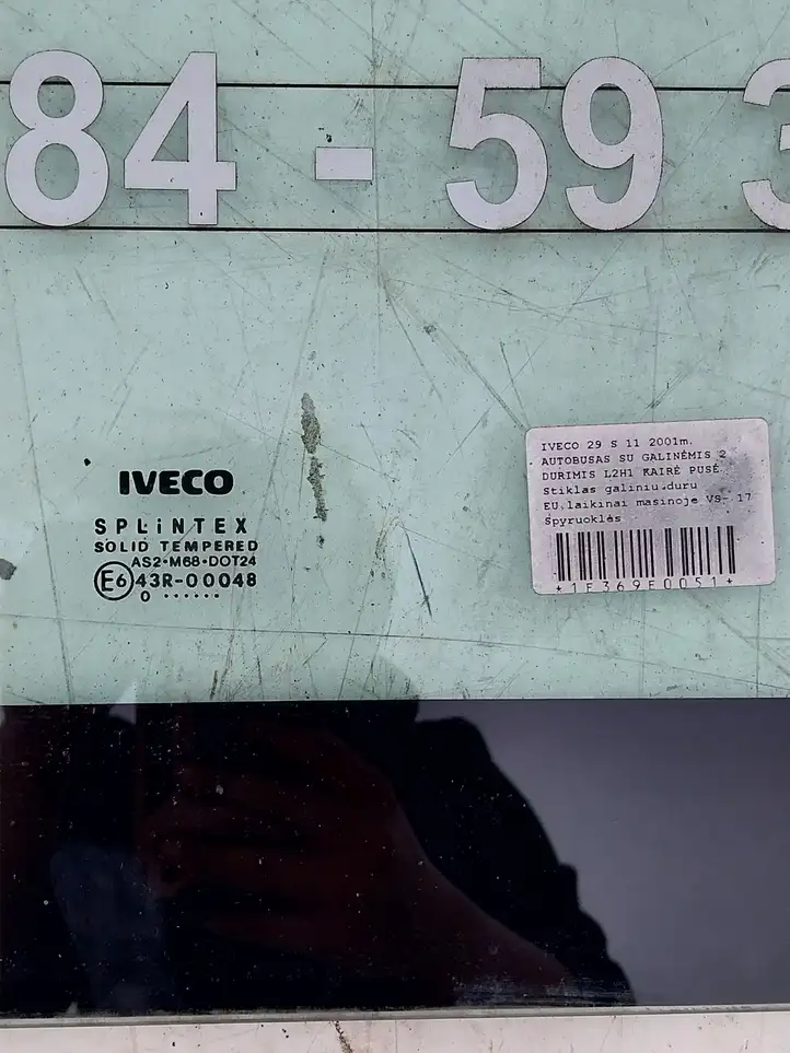 Iveco Daily Daily 3rd gen (2004 - 2010) REARLEFT Стекло задней двери — фото 4