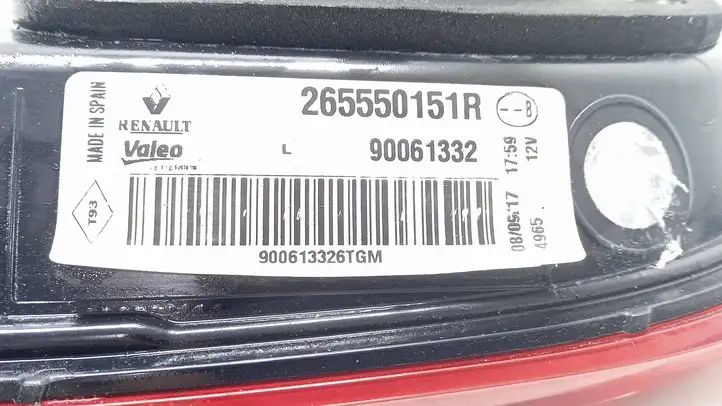 Renault Kadjar (2015 - 2018) 265550151R Задний фонарь в крышке багажника — фото 2